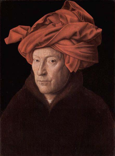 Jan Van Eyck Portrait of a Man in a Turban possibly a self-portrait oil painting image